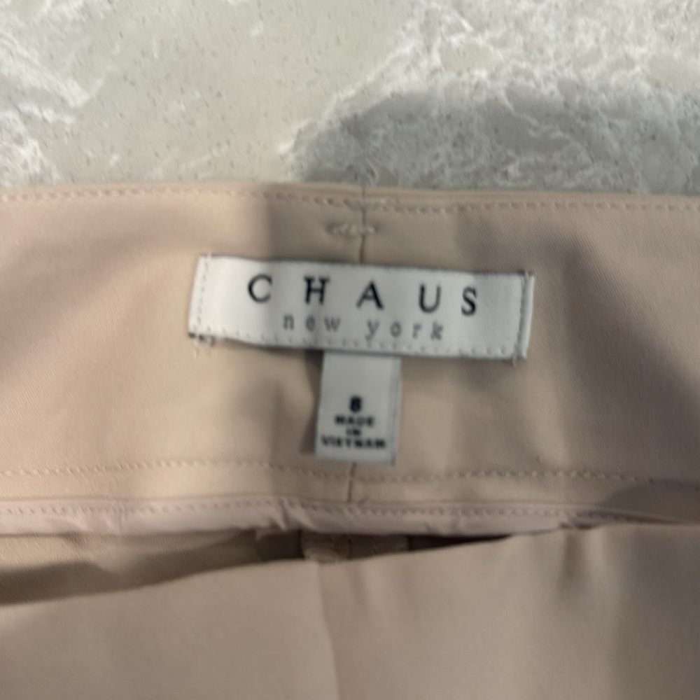 CHAUS New York ivory DENA flat front dress pants - Picture 4 of 4